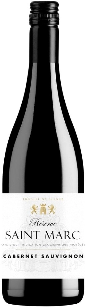 Резерв Сан Марк Каберене Совиньон Пеи д'Ок ИГП красное сухое 0,75л 13% Вино с защищ.геогр. указ.