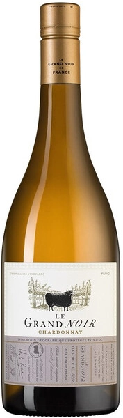 Ле Гран Нуар Шардоне белое сухое 0,75л 13-13,5% Вино защищенного географического указания