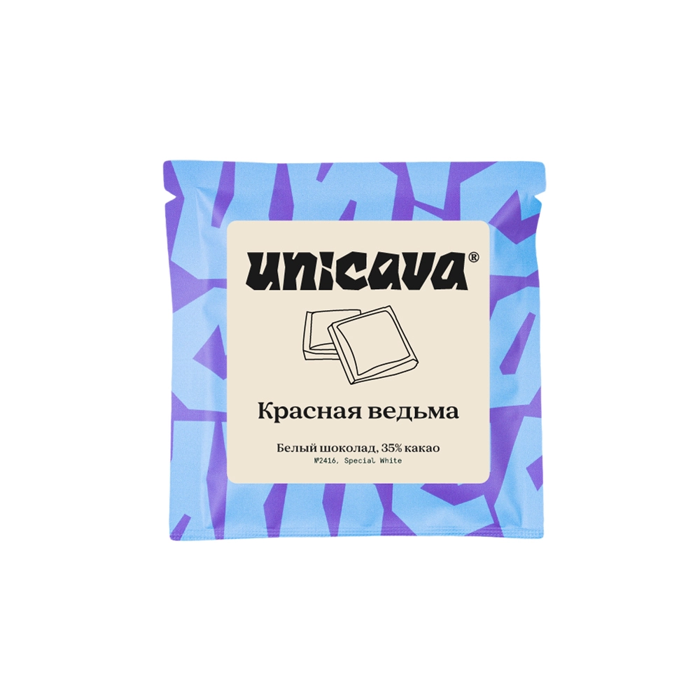 Cacava Белый шоколад Красная ведьма 35% какао 50 г Плитка