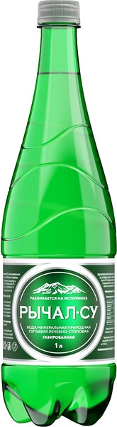 Рычал-Су Газированная ПЭТ 1 л. Вода минеральная