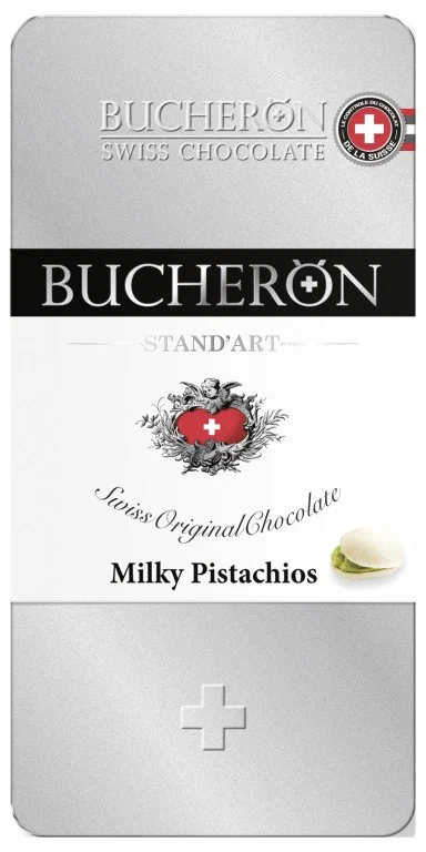 Бушерон молочный шоколад с фисташками 100г жесть