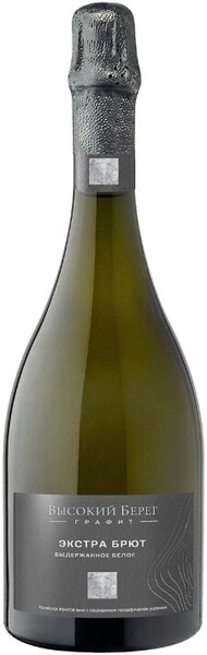 Кубань-Вино Высокий Берег Графит 60 месяцев белое экстра брют  0,75 л. 11% Вино игристое выдержанное с ЗГУ