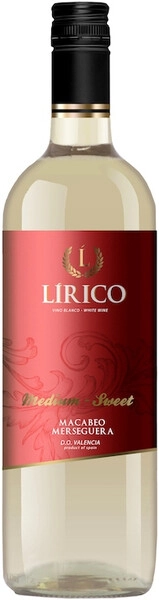 Лирико Макабео - Мерсегера полусладкое белое 0,75 л. 11% Вино ординарное Утиель-Рекена