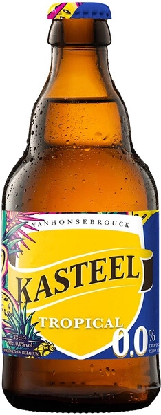 Кастель Тропикал 0,33 л. бут. Пиво безалкогольное светлое фильтрованное