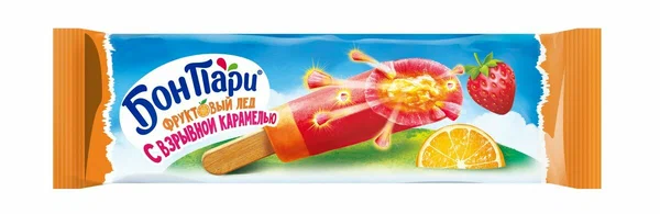 Фруктовый лед Бон Пари Ураган карамель 60 г.