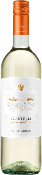 И Кастелли Ромео и Джульетта Пино Гриджио IGT DELLE VENEZIE белое полусухое 0,75л 12% Вино с защ гео у