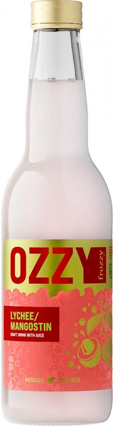 Лимонад OZZY frozzy Личи/Мангостин с/б 0,33 л. Напиток безалкогольный сильногазированный
