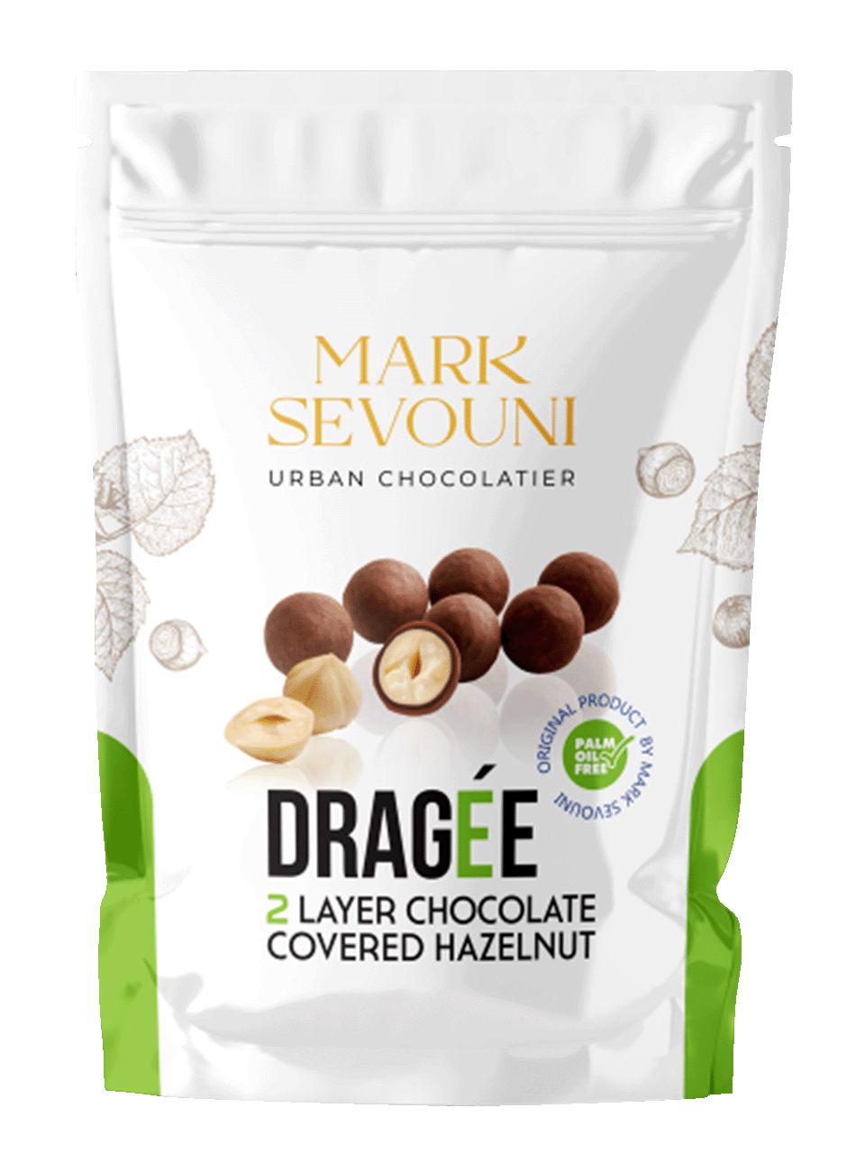 Mark Sevouni Драже - цельный фундук, покрытый молочным и темным шоколадом 150 г.