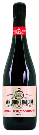 Маркезе Манодори Реджиано Ламбруско Фриззанте ДОП красное секко 0,75 л. 12% Вино игристое с защищенным наименованием места происхождения 