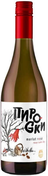 Агора Пирожки розовое полусухое 0,75 л. 13% Вино российское с ЗГУ