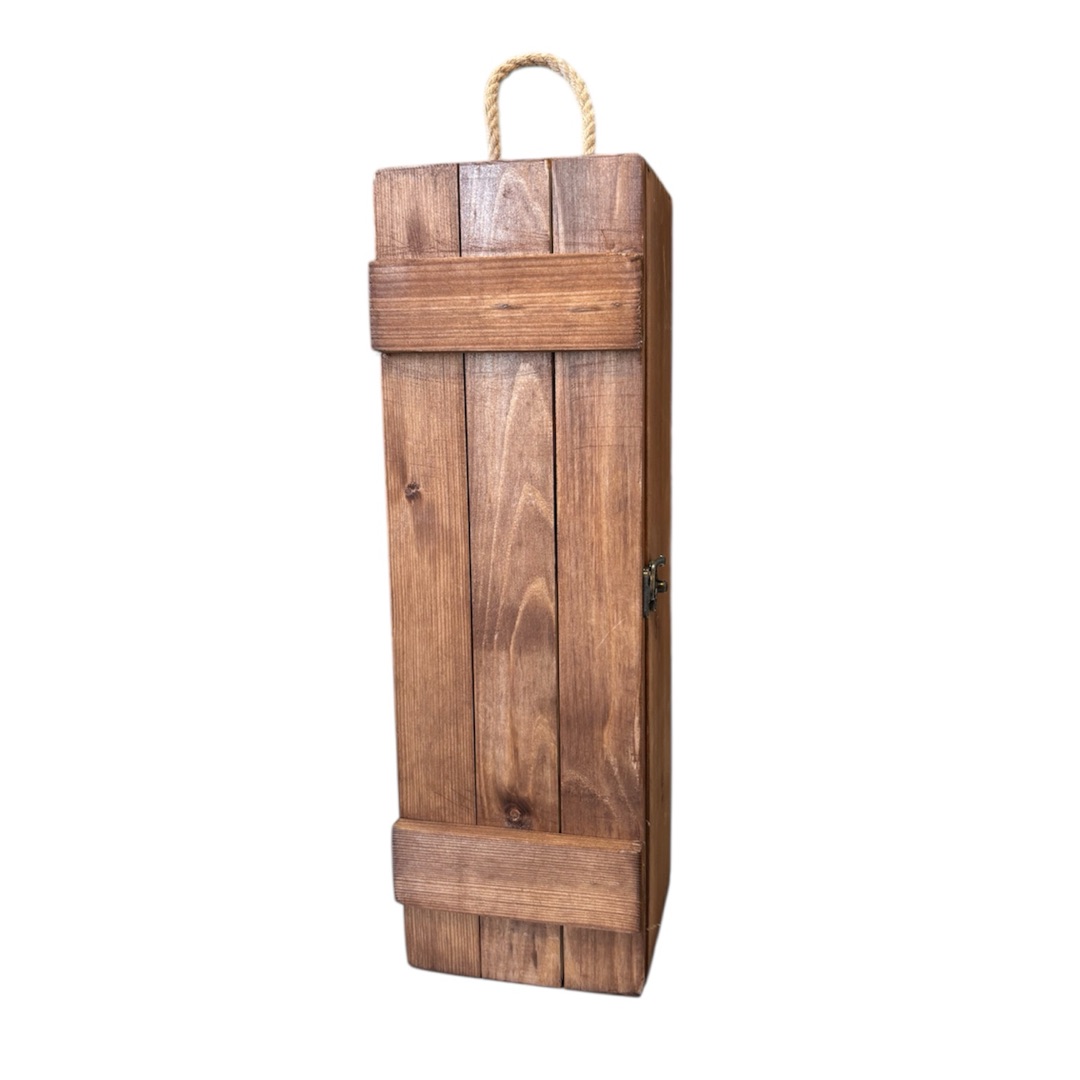 Ящик под 1 бутылку тонированный 38*11,5*11,5