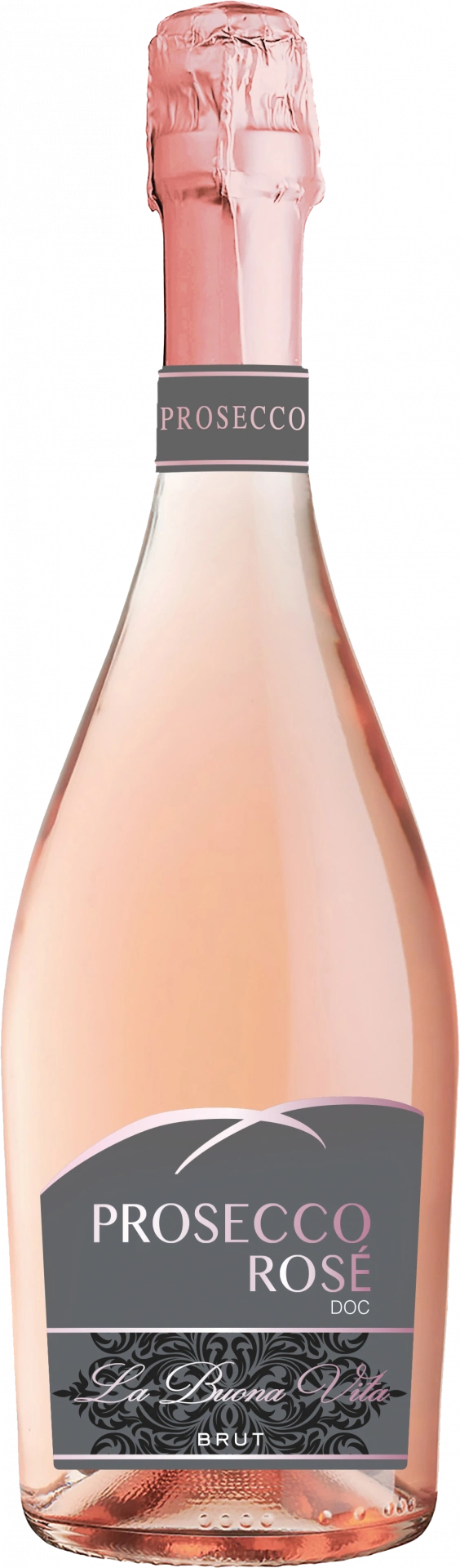Ла Буона Вита розовое брют 0,75 л. 10% Вино игристое(Просекко) ДОК