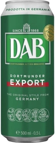 ДАБ Дортмундер Экспорт 0,5 л. ж/бан. 5% Пиво светлое пастеризованное фильтрованное